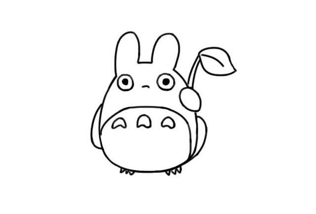 龙猫简笔画
