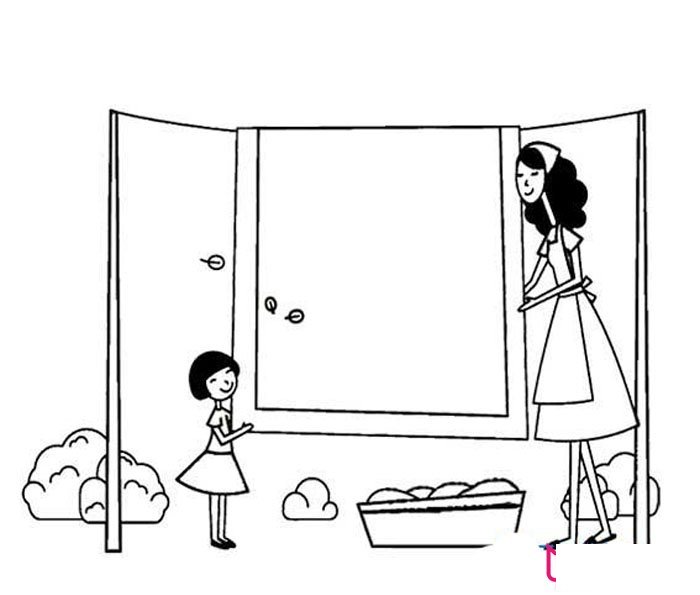 3.8妇女节简笔画