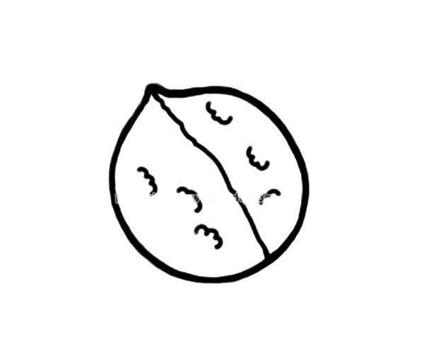 卡通核桃简笔画