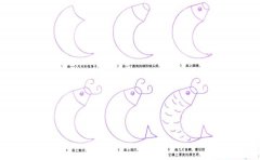 彩色鲤鱼简笔画画法_怎么画彩色鲤鱼的简笔画