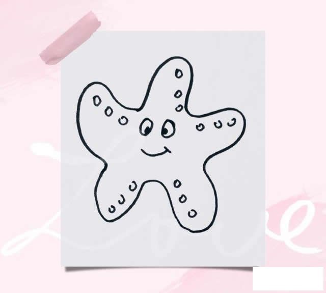 海星简笔画
