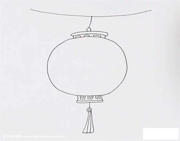 灯笼怎么画