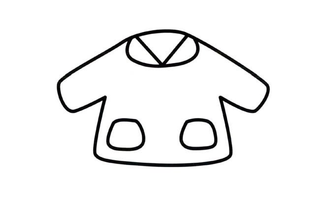 小服物品简笔画步骤图片大全