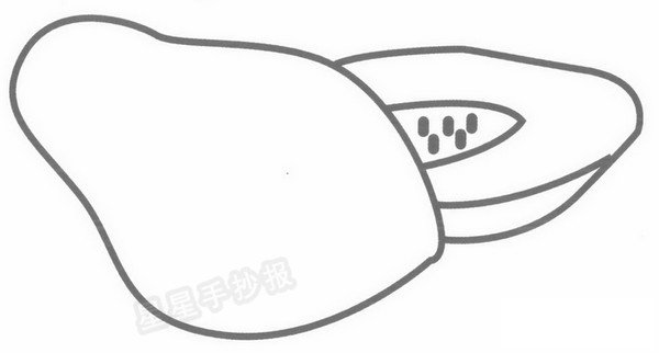 木瓜简笔画