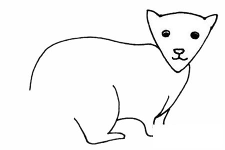 水獭简笔画图片