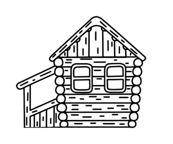 木屋子简笔画