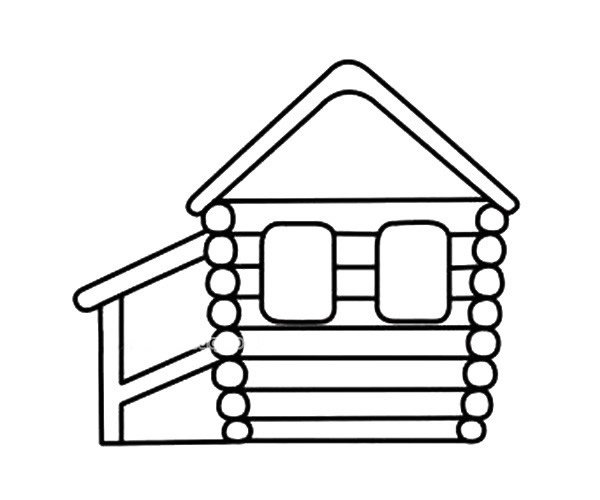 木屋子简笔画