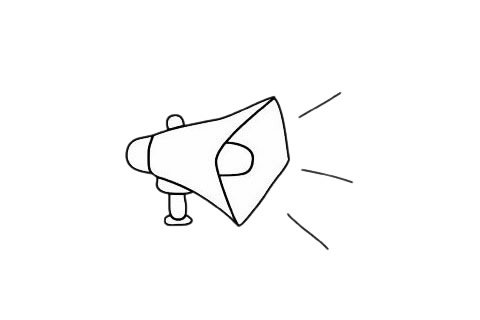喇叭简笔画