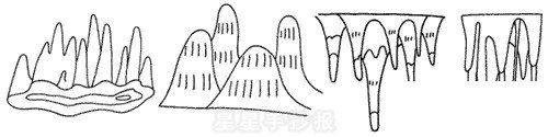 钟乳石简笔画