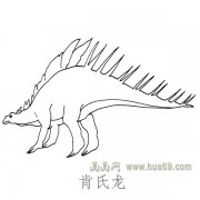 儿童简笔画恐龙：肯氏龙