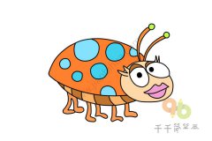 个性的七星瓢虫简笔画