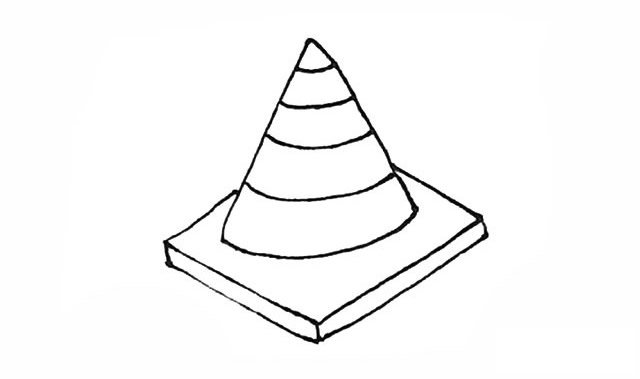 路障简笔画