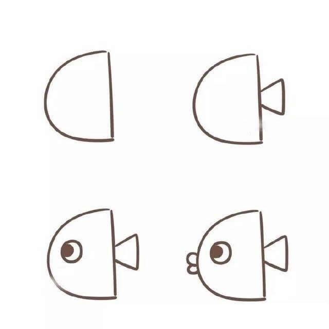 小鱼简笔画