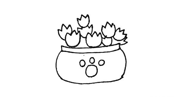 熊童子简笔画