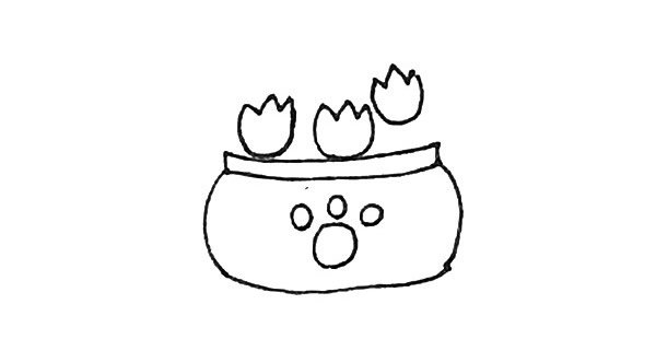 熊童子简笔画