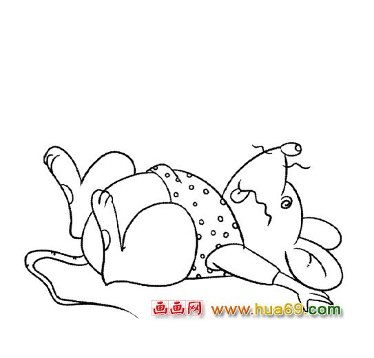 简笔画：老鼠晕了1