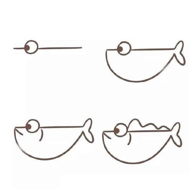 小鱼简笔画