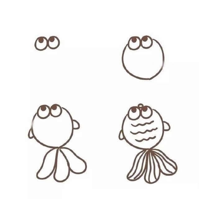 小鱼简笔画
