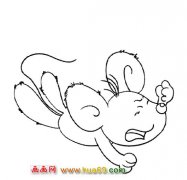 简笔画：逃跑的老鼠2