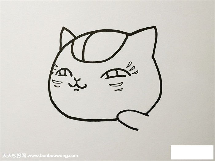 猫咪老师q版简笔画