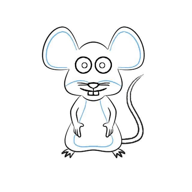 小老鼠简笔画