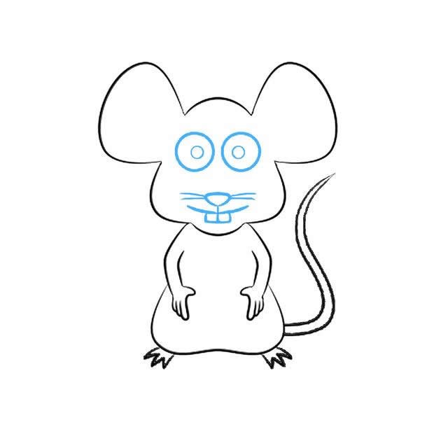 小老鼠简笔画
