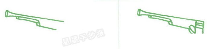 轻机枪简笔画