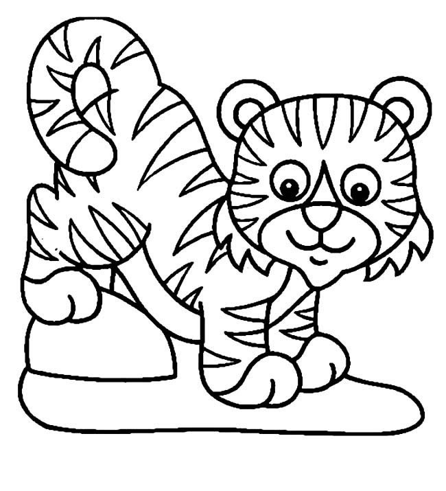 可爱小老虎动物简笔画步骤图片大全二