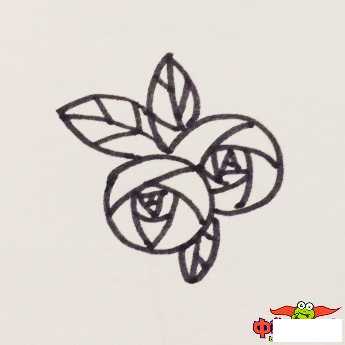 玫瑰花怎么画简单好看，玫瑰花简笔画图片大全