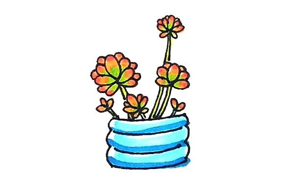 虹之玉简笔画