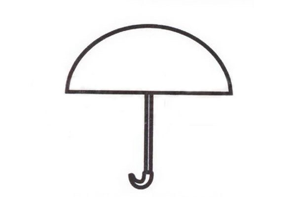 雨伞简笔画