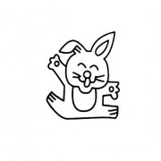 小白兔简易画法