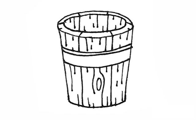 木桶简笔画