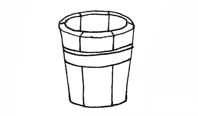 木桶简笔画