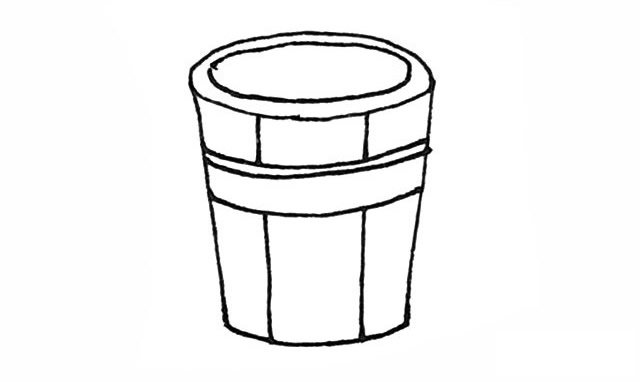 木桶简笔画