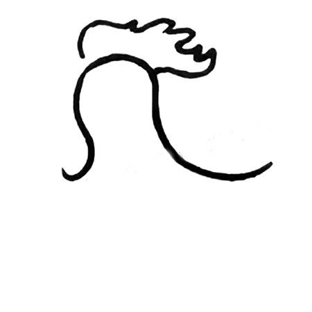 大公鸡简笔画的画法步骤教程
