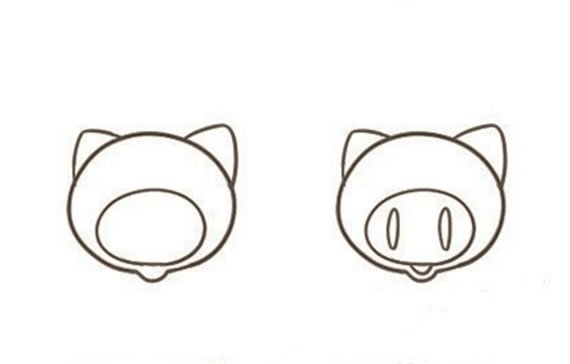 小猪的简笔画图片