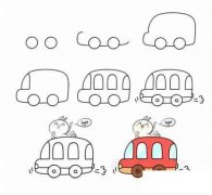 暑期学习简笔画—7款交通工具简笔画