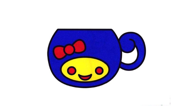 彩色简笔画水杯的图片教程