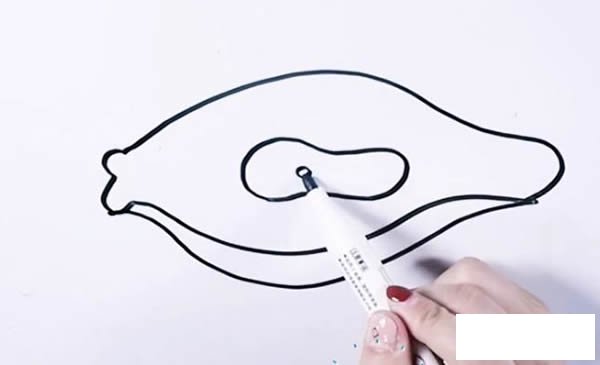 木瓜简笔画步骤图