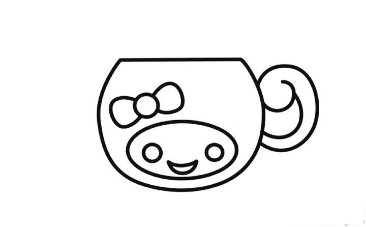 彩色简笔画水杯的图片教程