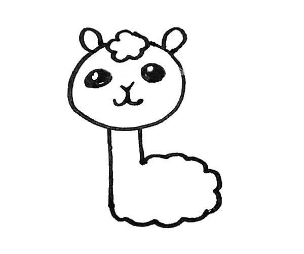 羊驼简笔画