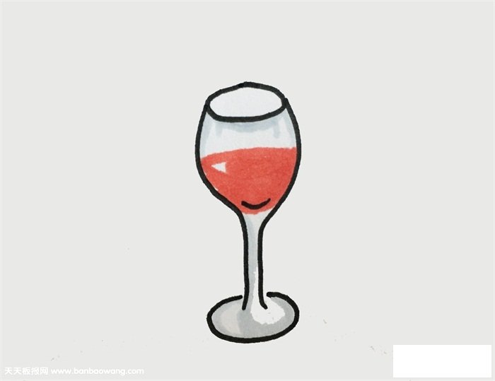 酒杯怎么画