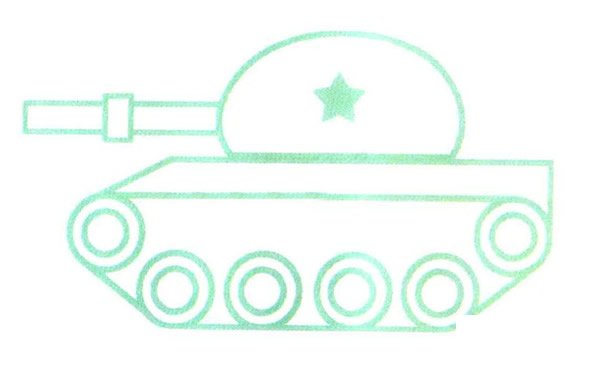 坦克简笔画怎么画