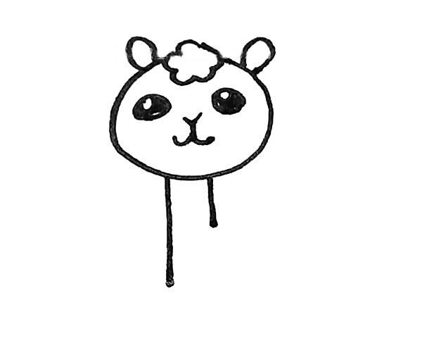 羊驼简笔画