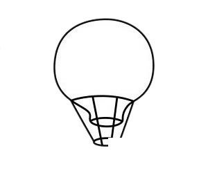 热气球简笔画图片