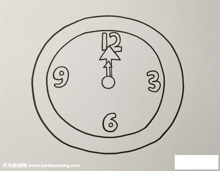 闹钟怎么画简笔画