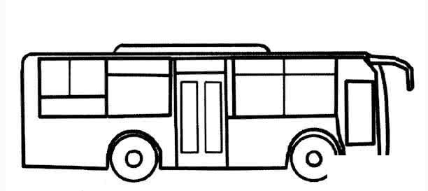 儿童简笔画公共汽车