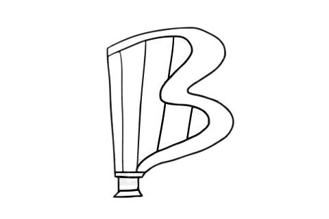 竖琴简笔画图片