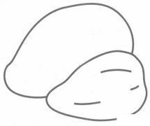 芒果简笔画画法步骤图解教程